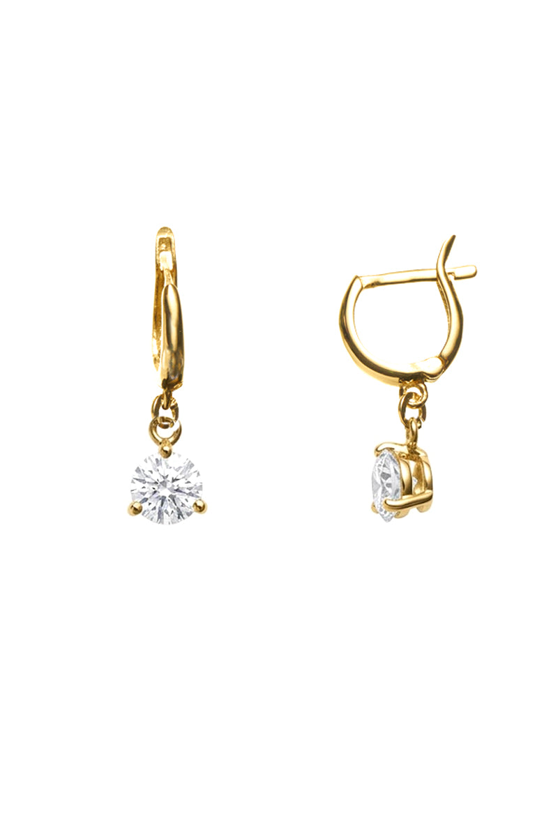 Cercei Lumiere aur 14K cu diamante lab grown 0.59ct - MOOGU