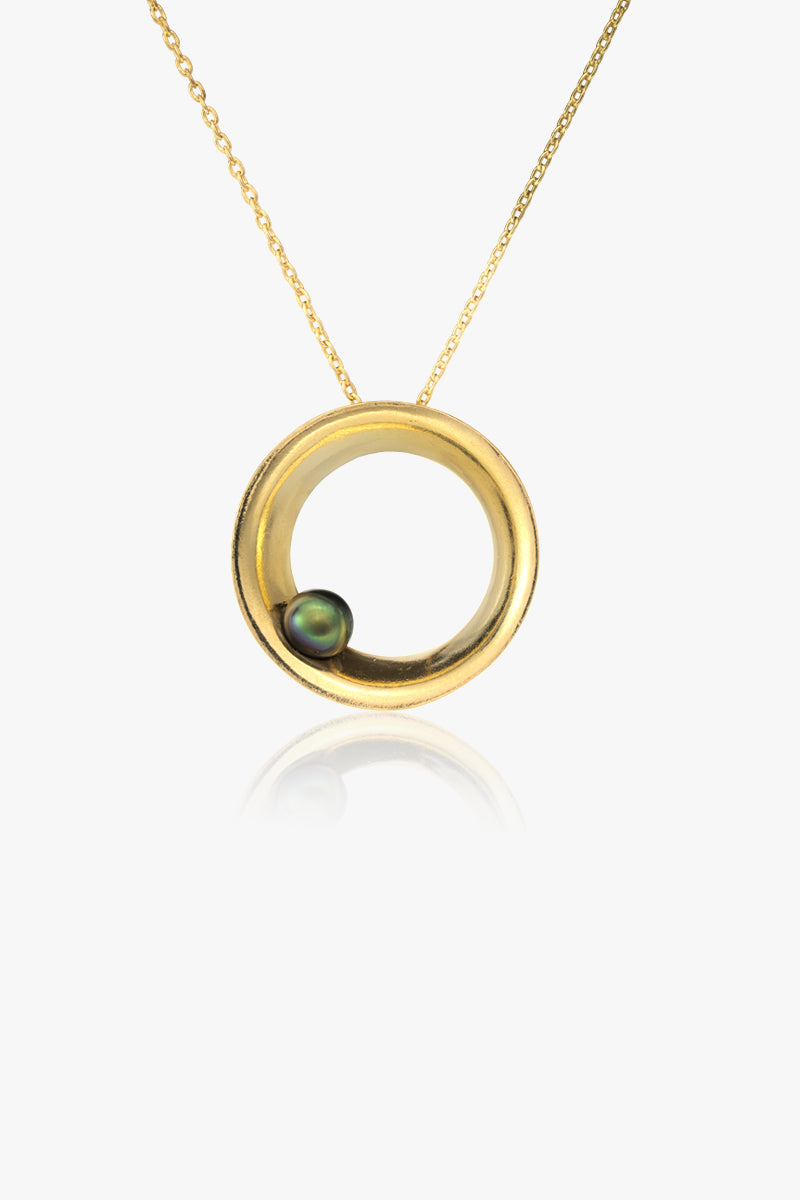 Hollow Tahiti Pearl Necklace