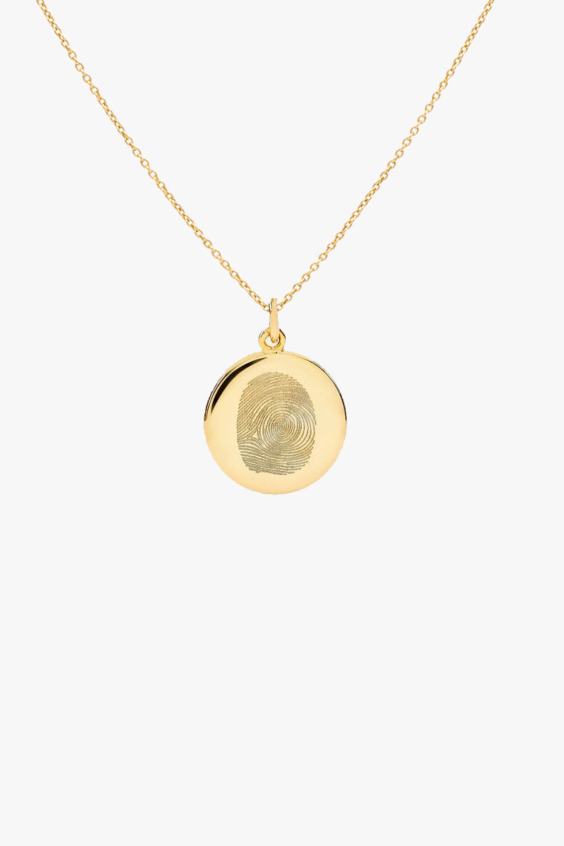 Little Coin Necklace with Imprint