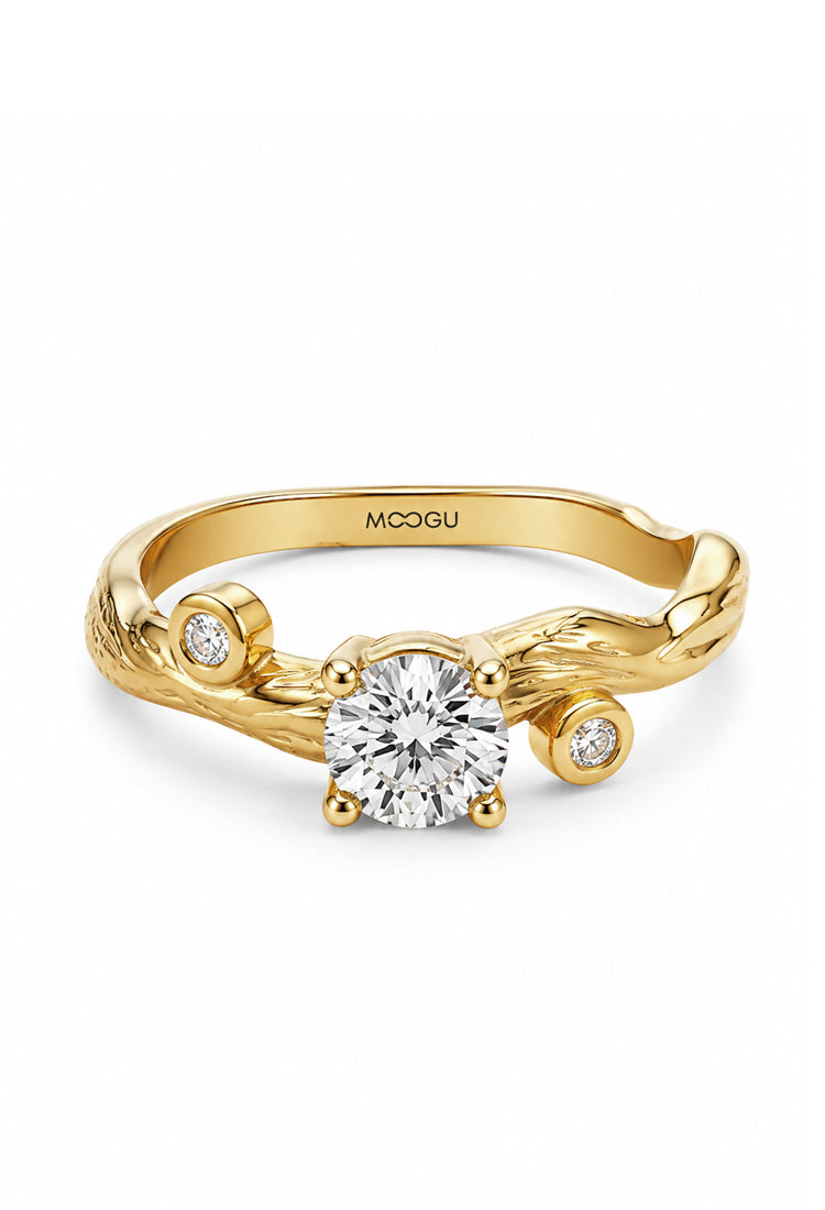 Axe Lab Grown Engagement Ring