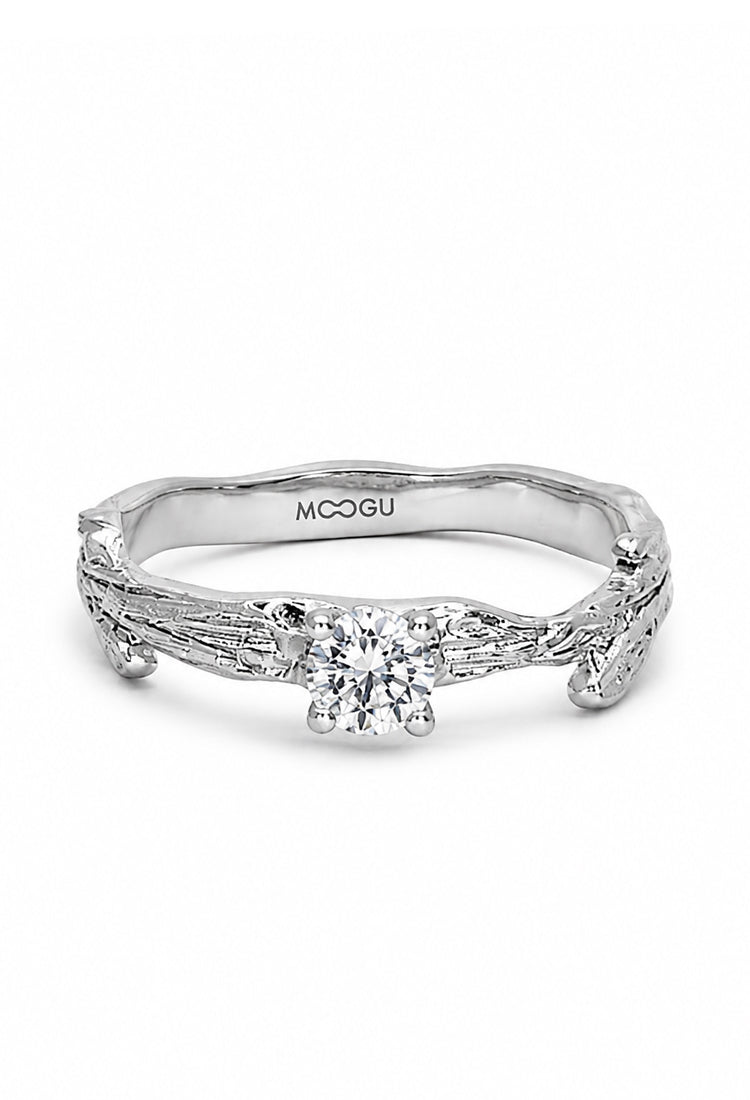 Inel de logodnă Marquise Storm, detaliu montură diamant central
