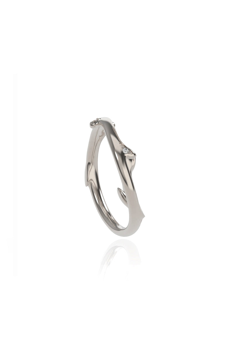 Fine Twig engagement ring