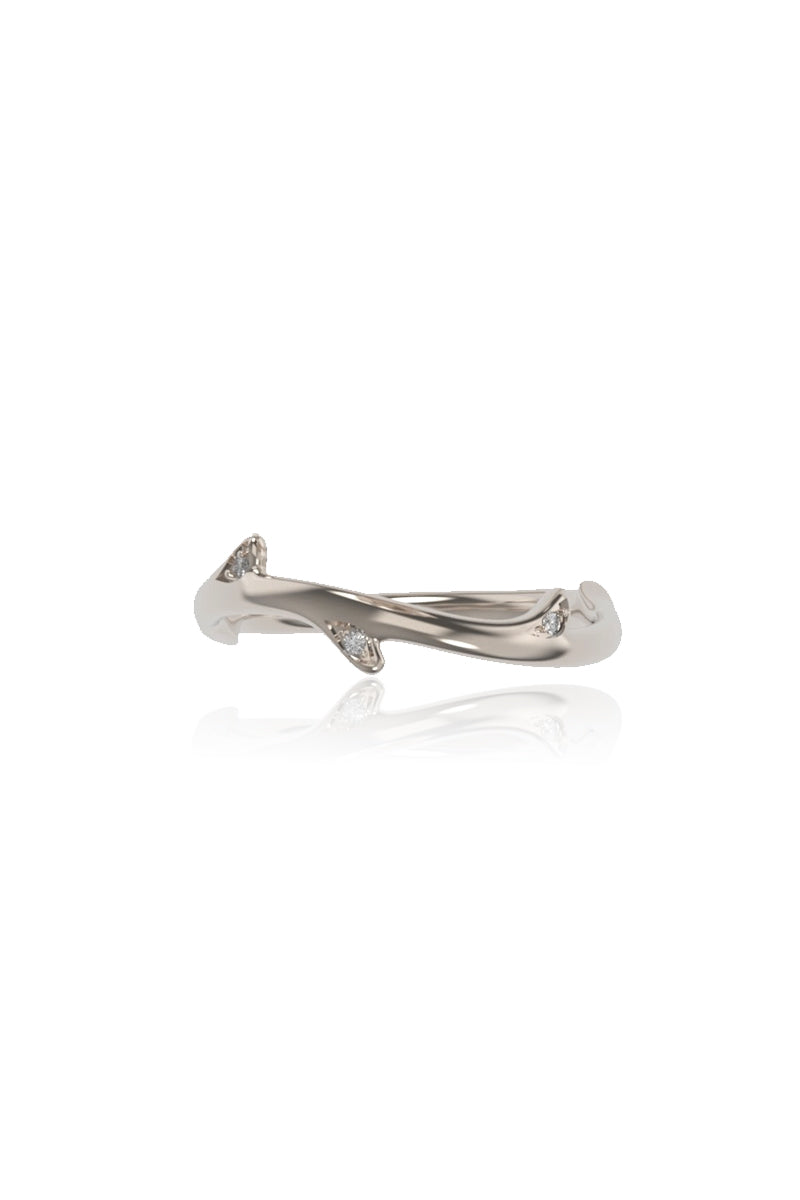 Fine Twig engagement ring