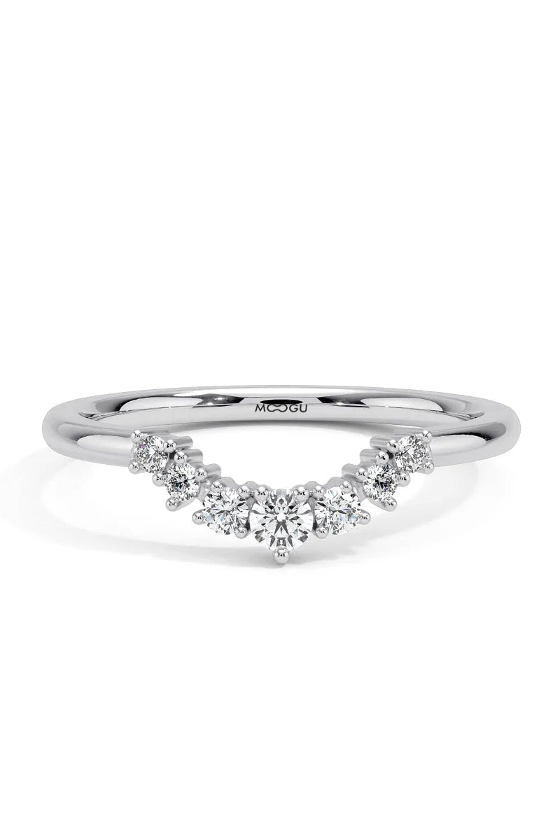 Inel de logodna Crown White