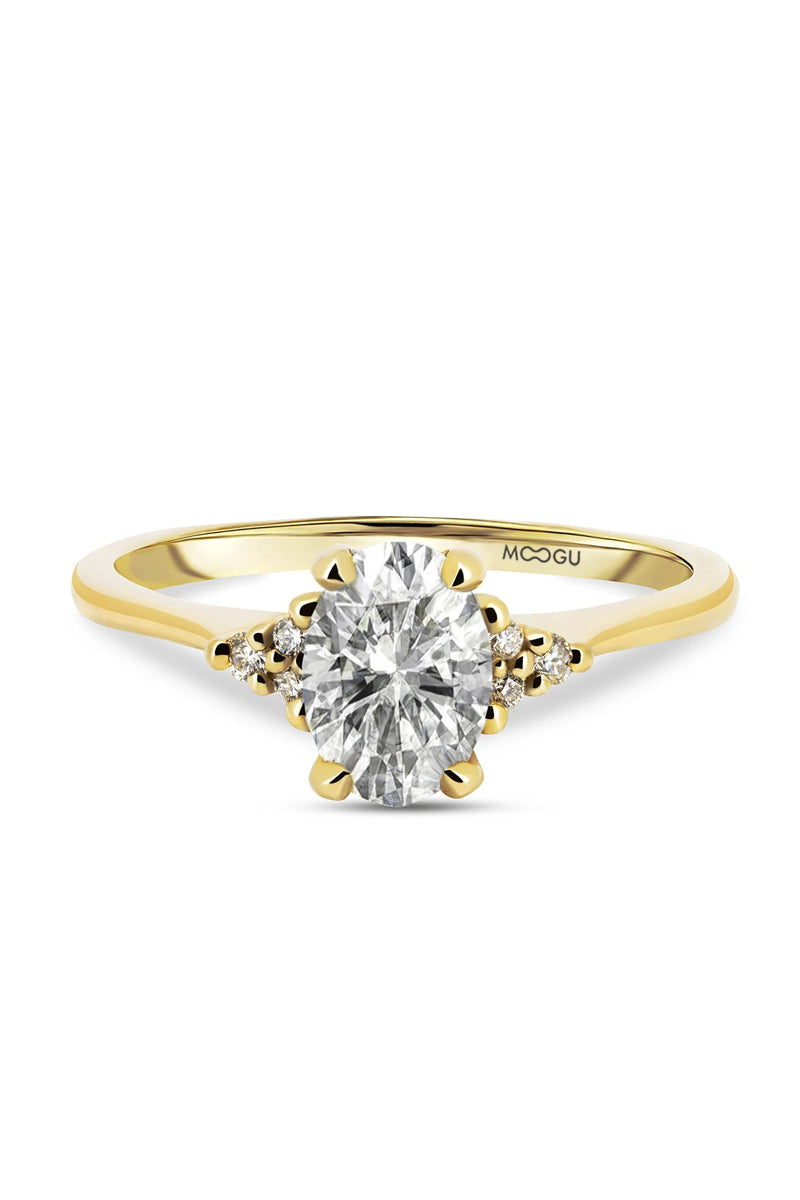 Oval Engagement Ring With Stones