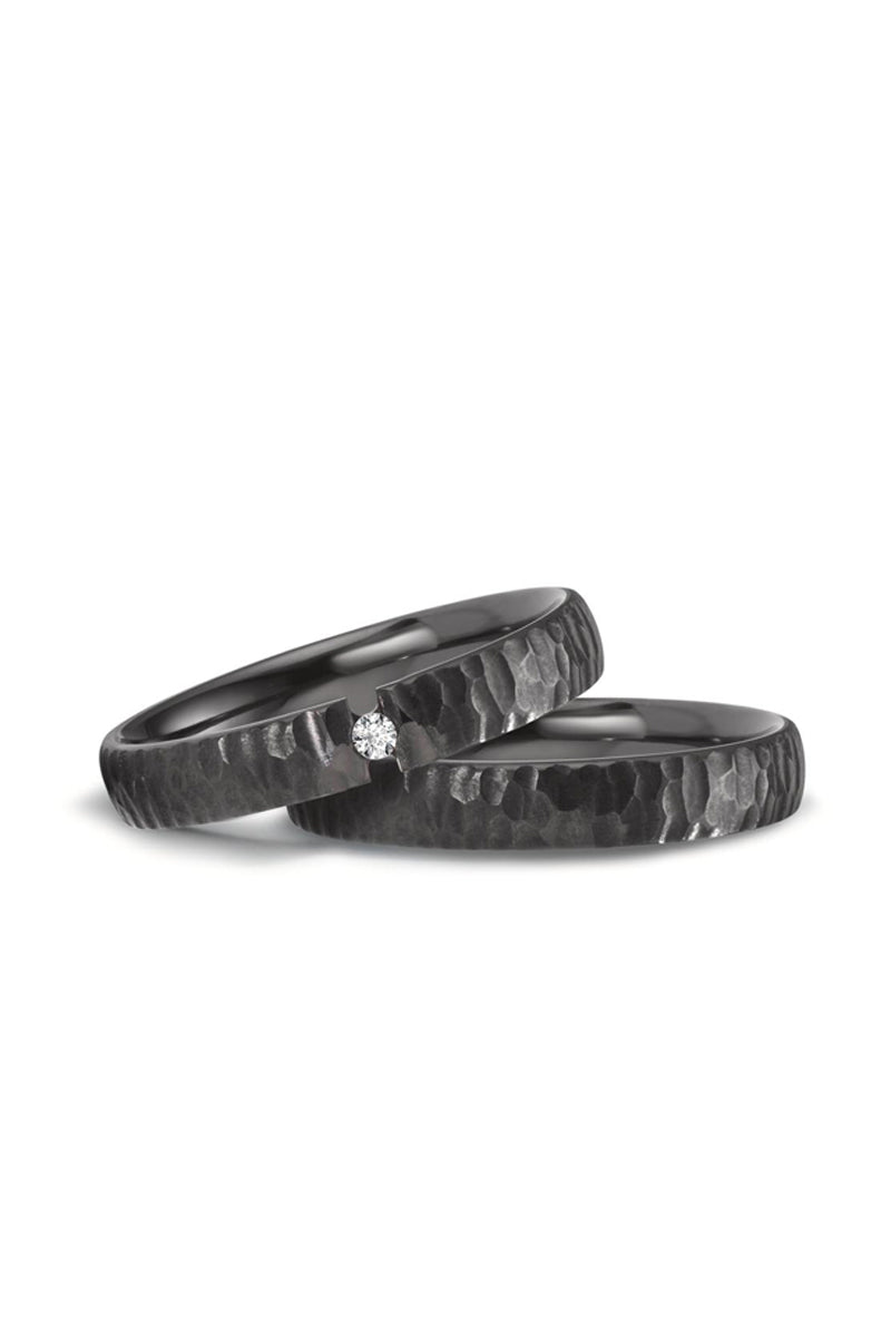 Nero wedding rings