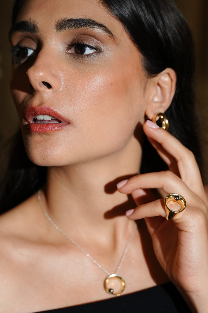 Hollow Tahiti Pearl Necklace