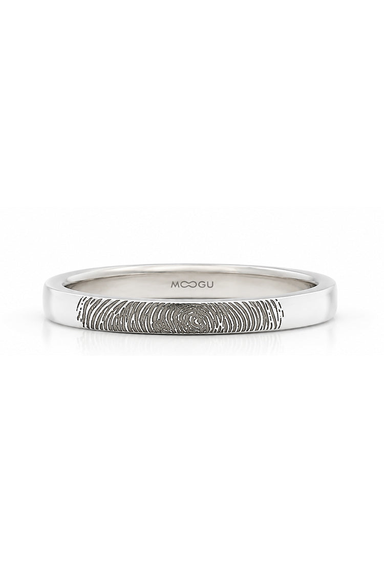 Verigheta din aur 14k Graven Finger Print, 2mm, design unic, lucrată manual, colecția MOOGU