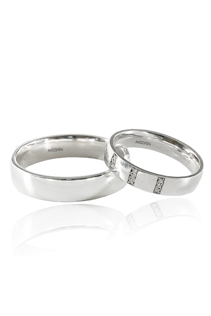 Pave Diamond Wedding Bands