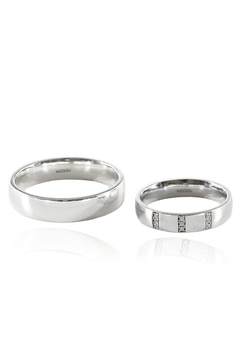 Pave Diamond Wedding Bands