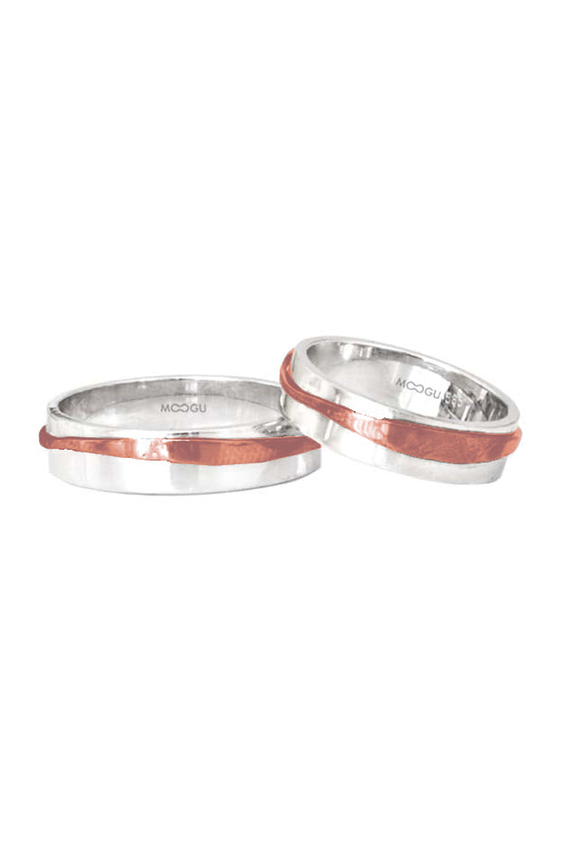 Curve Lines Wedding Bands