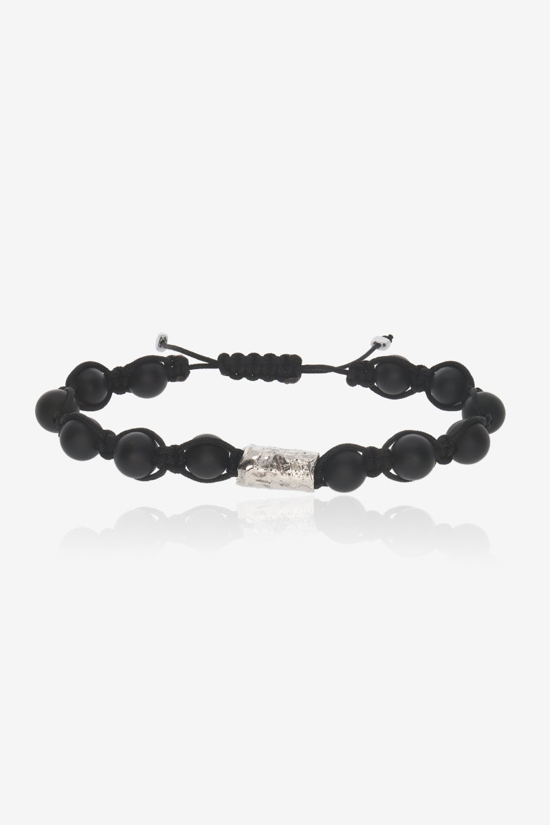 Handcrafted Silver Bead Bracelet