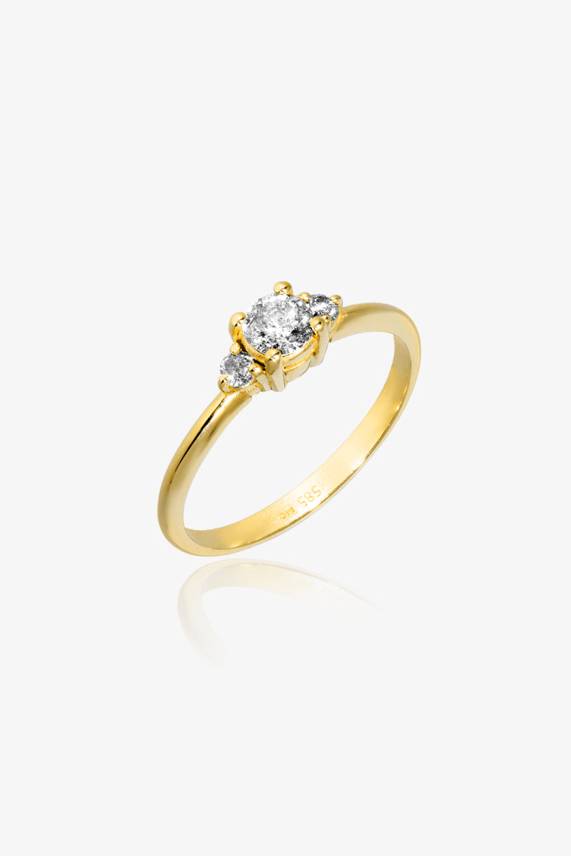 Salt and Pepper engagement ring