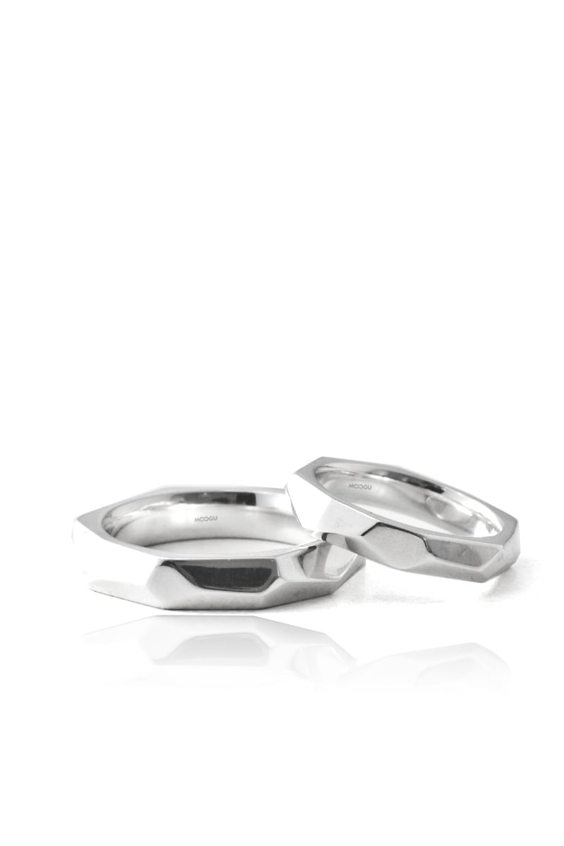 Geometric Wedding Bands