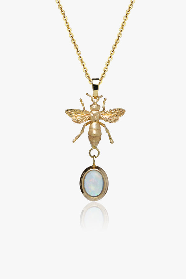 Colier/Pandantiv Opal Bee