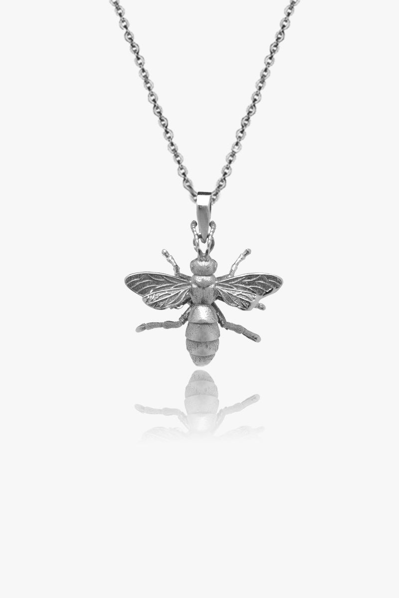 The Bee Silver Necklace