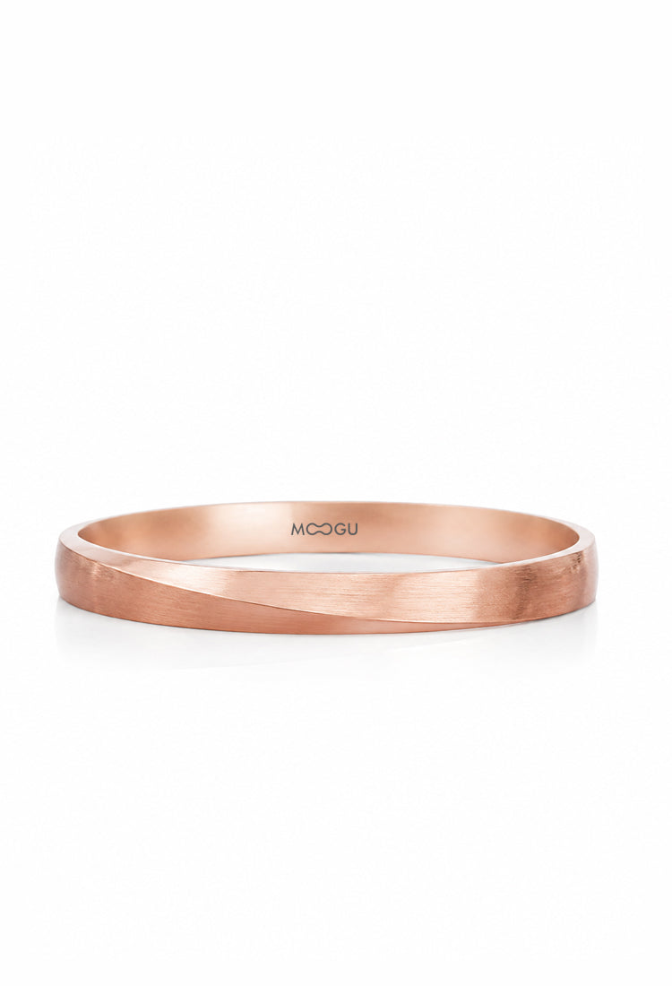 Verigheta din aur 14k Endless,  3 mm, design unic, lucrată manual, colecția MOOGU