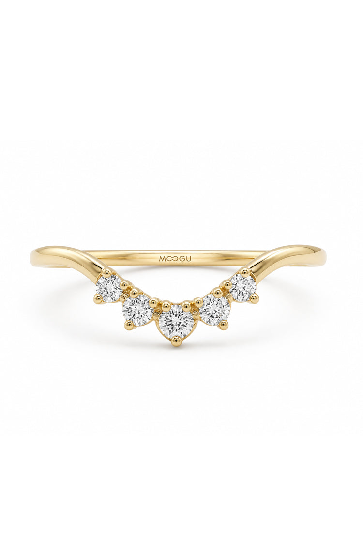 Arch Band Lab Grown engagement ring