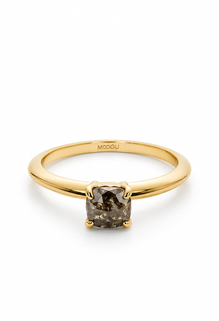 inel rough diamond, diamant brut
