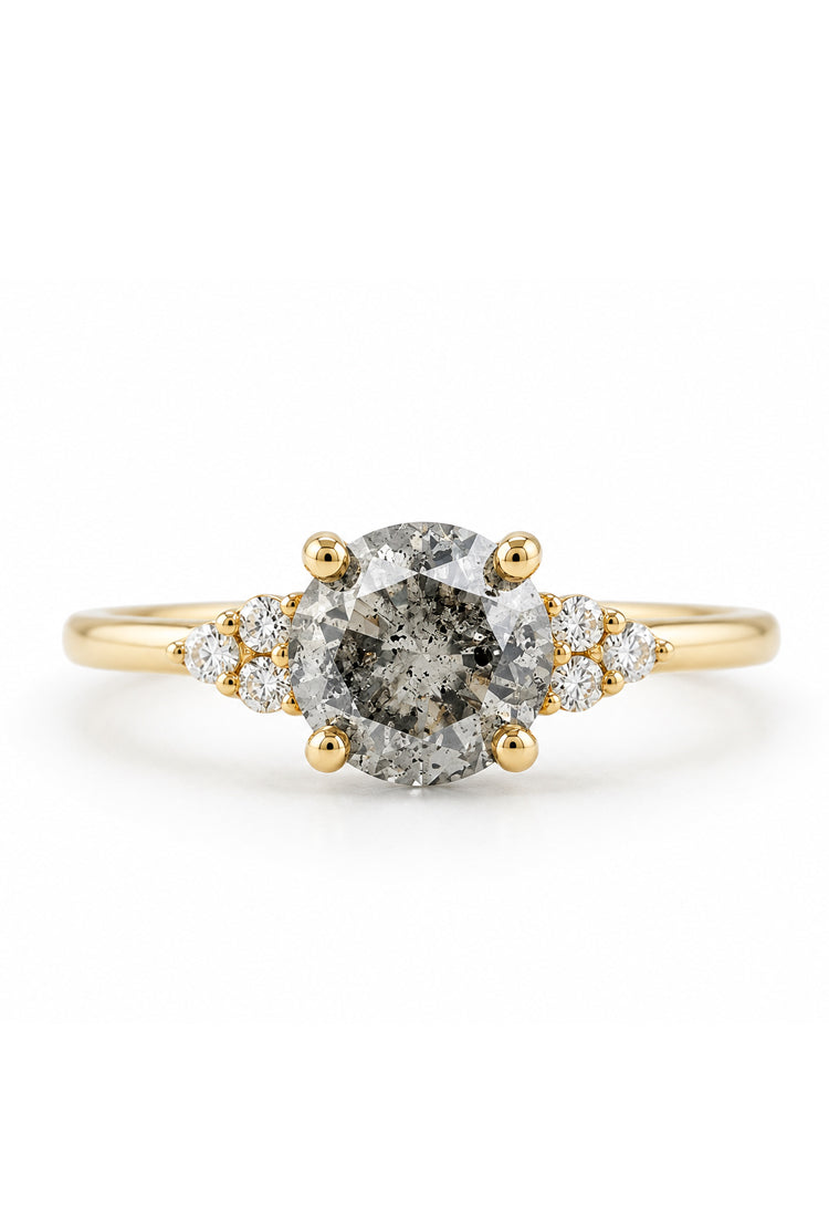 Simply Yours Salt & Pepper engagement ring