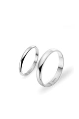 Simple Round Form Wedding Bands