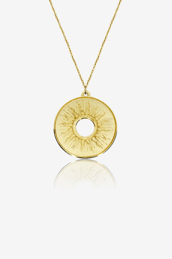 Gold Sun Necklace/Pendant
