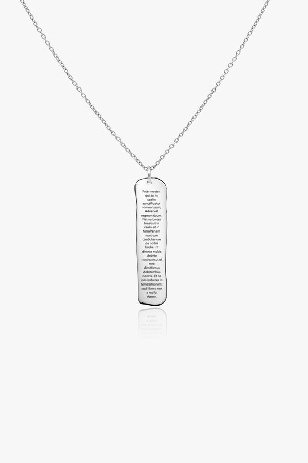 Pater Noster Silver Necklace