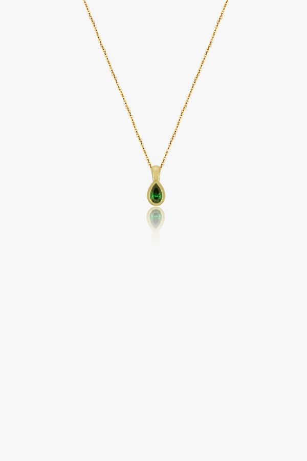  Green Pear Necklace