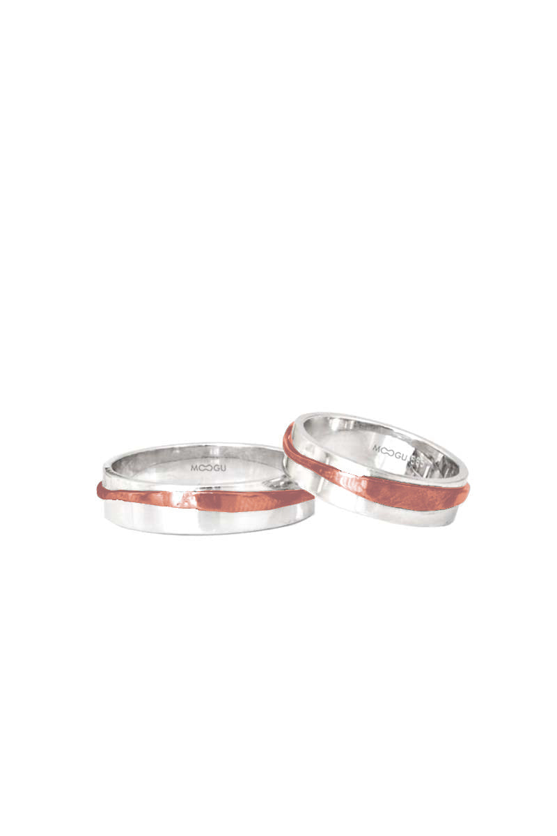 Curve Lines Wedding Bands