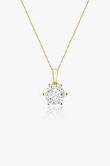 Solitaire Diamond Drop Necklace