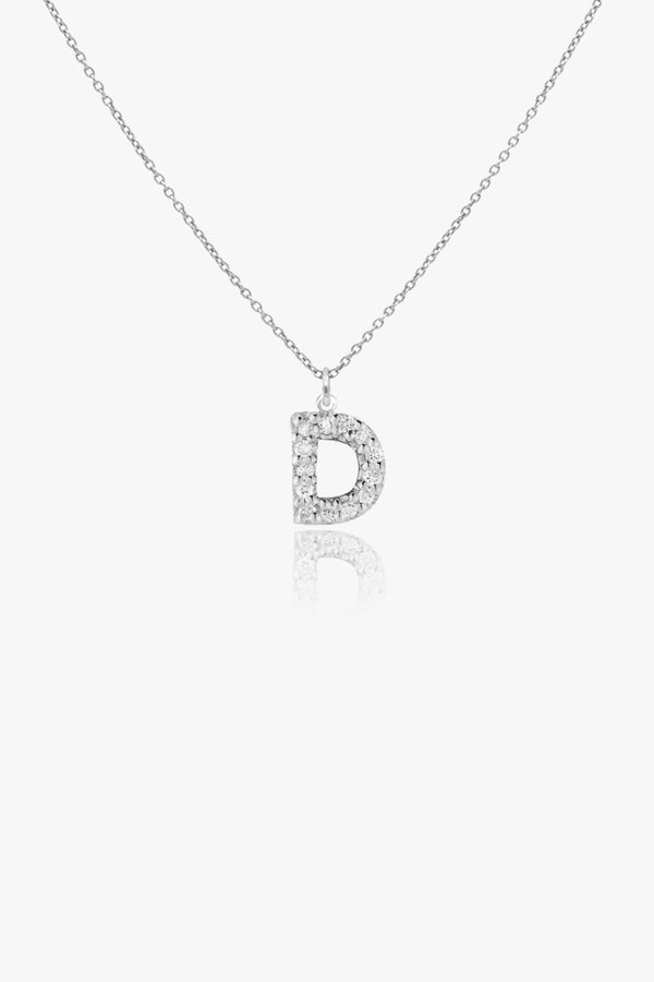 Diamond Letter Necklace/Pendant