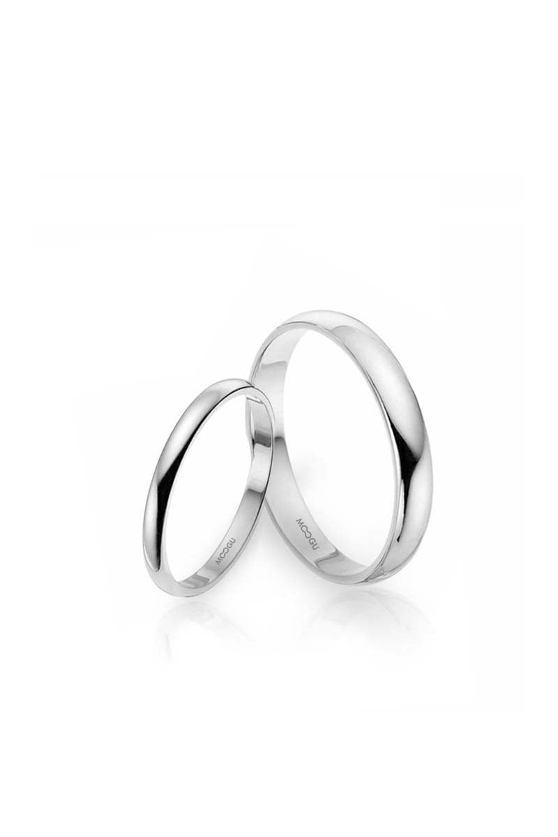 Simple Round Form Wedding Bands