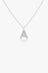 Letter Silver Necklace