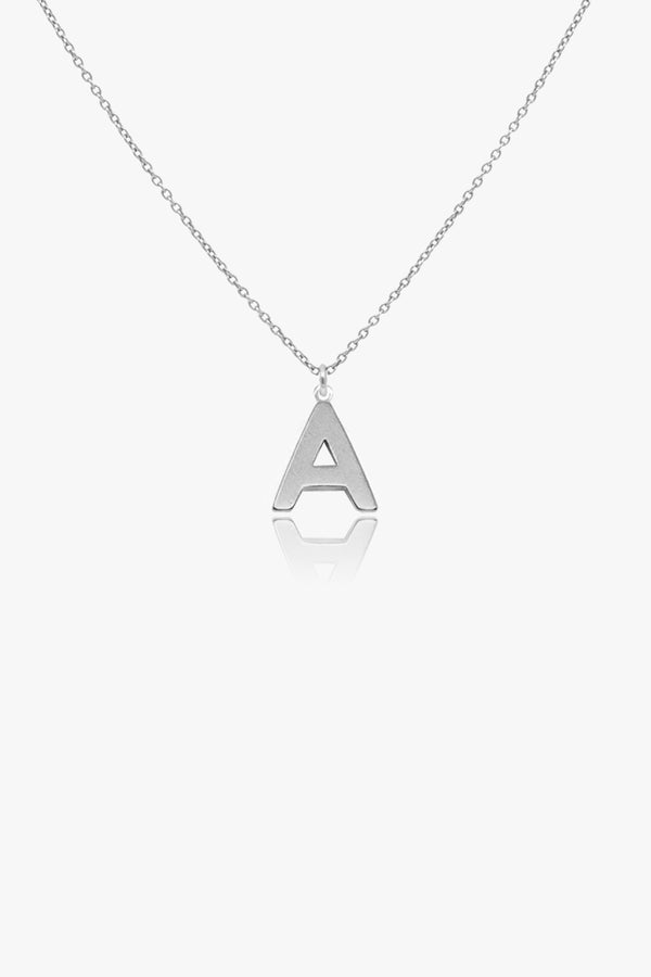 Letter Silver Necklace