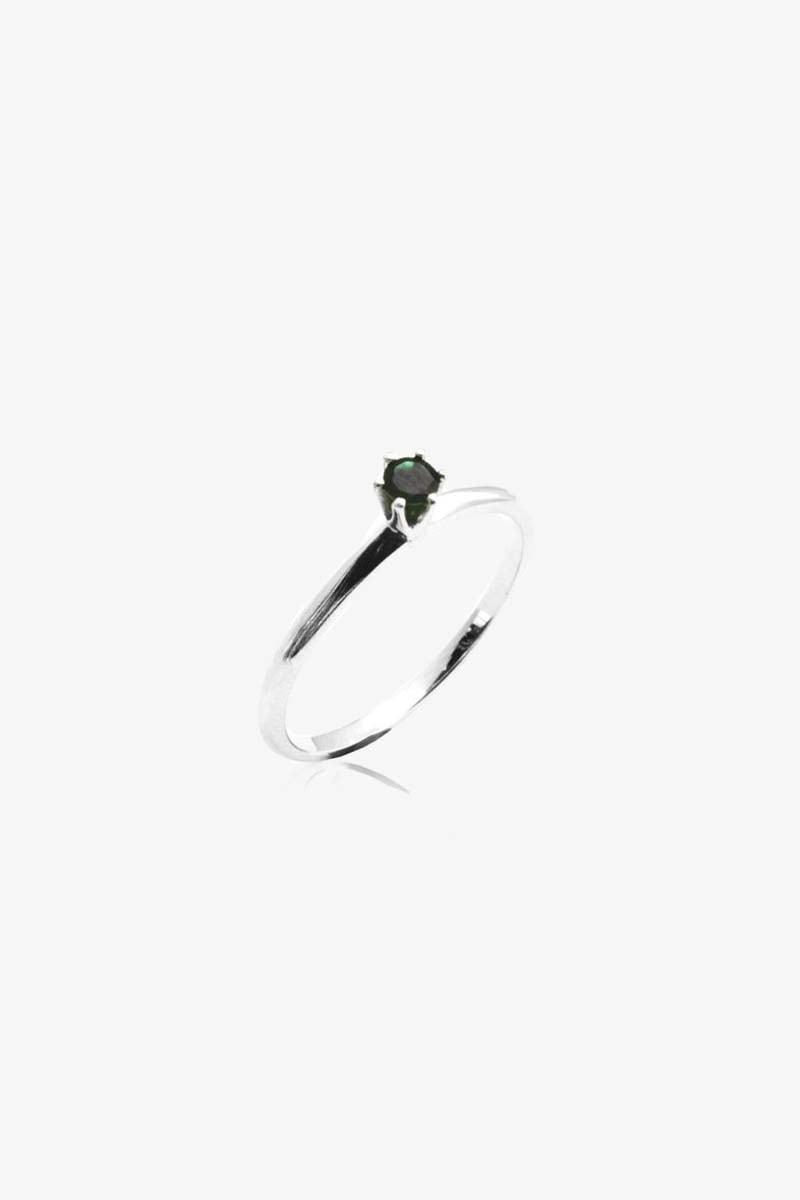 Inel de logodna Green Solitaire