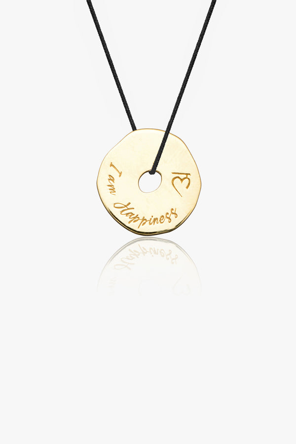 I Am Happiness Mantra Necklace/Pendant