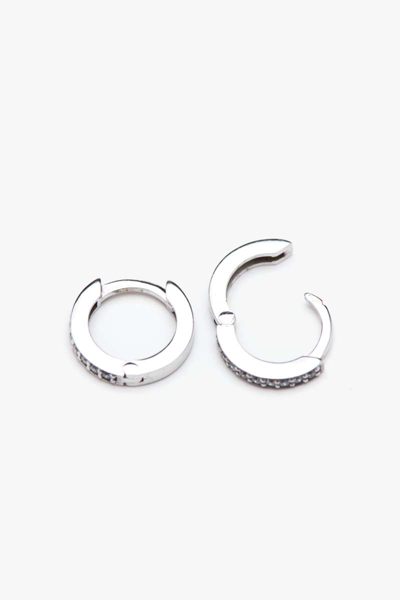  Diamond Little Hoops Baby Earrings